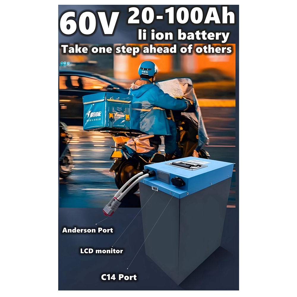 60V 50Ah Electric Scooter Battery - Hs 60v scooter li ion bateria