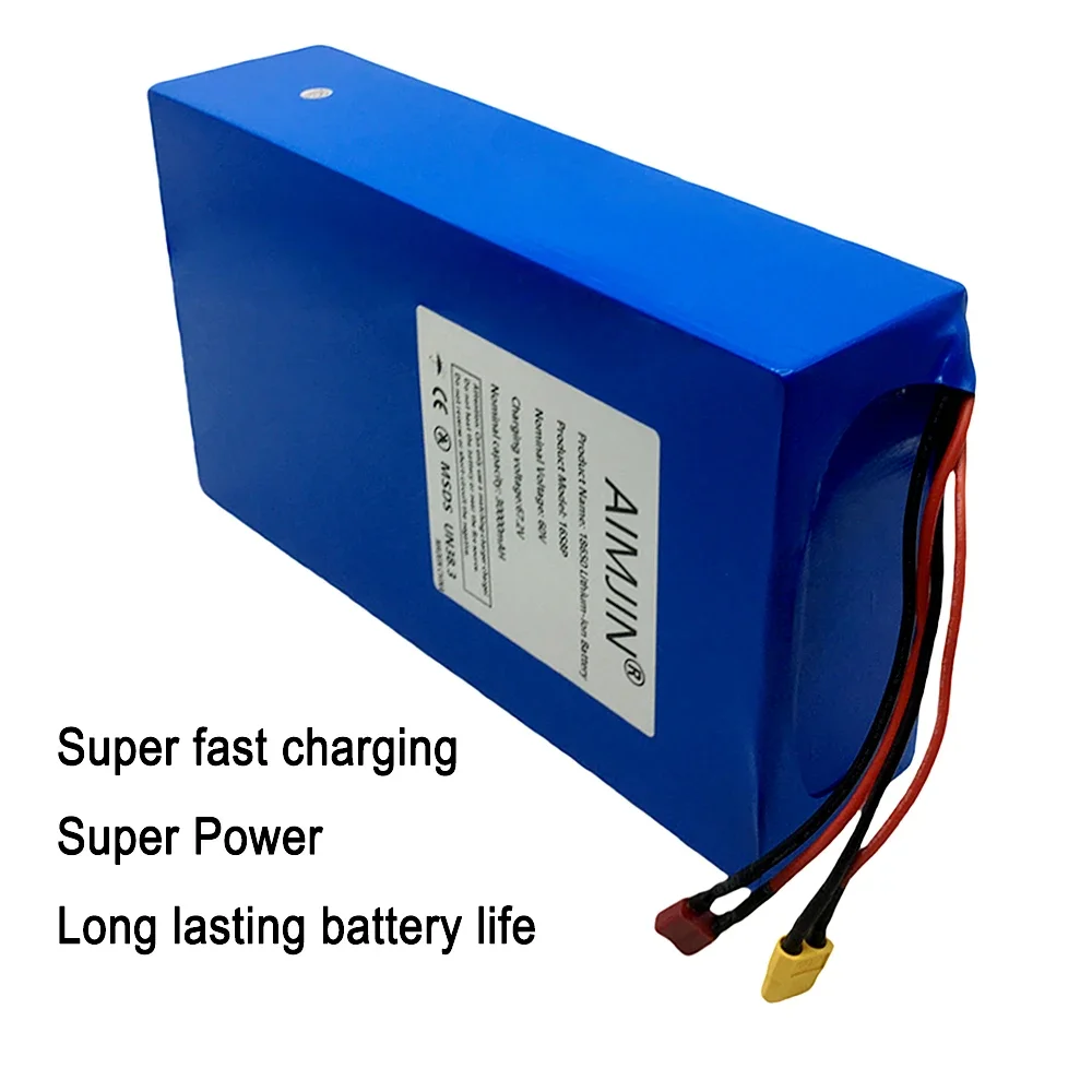 Bateria de Lítio Nova 16S8p 10 - 60V 50Ah Electric Scooter Battery avaliação e preço
