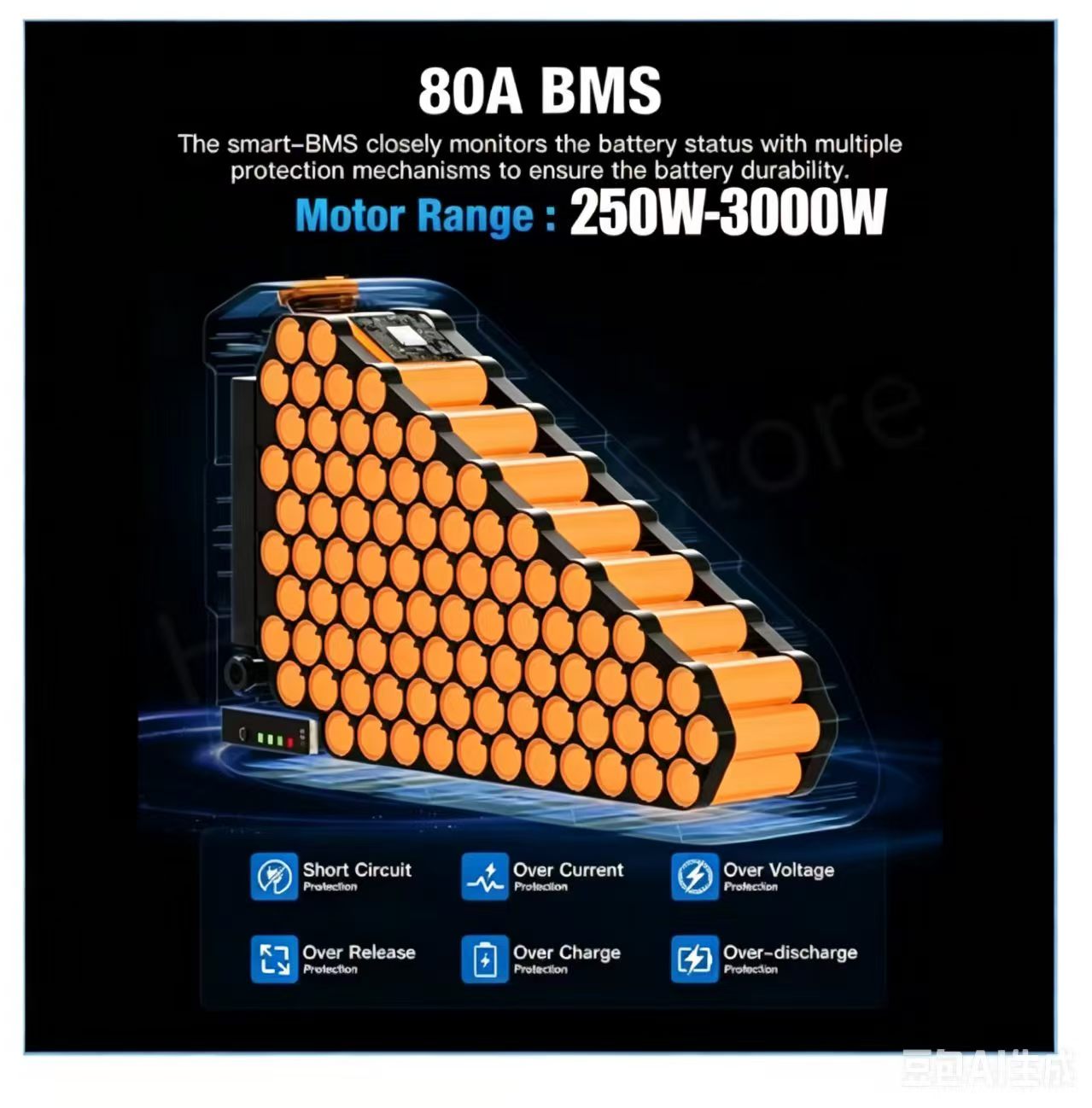Baterias para Bicicleta Elétri - 72V 50Ah 21700 Lithium Battery avaliação e preço