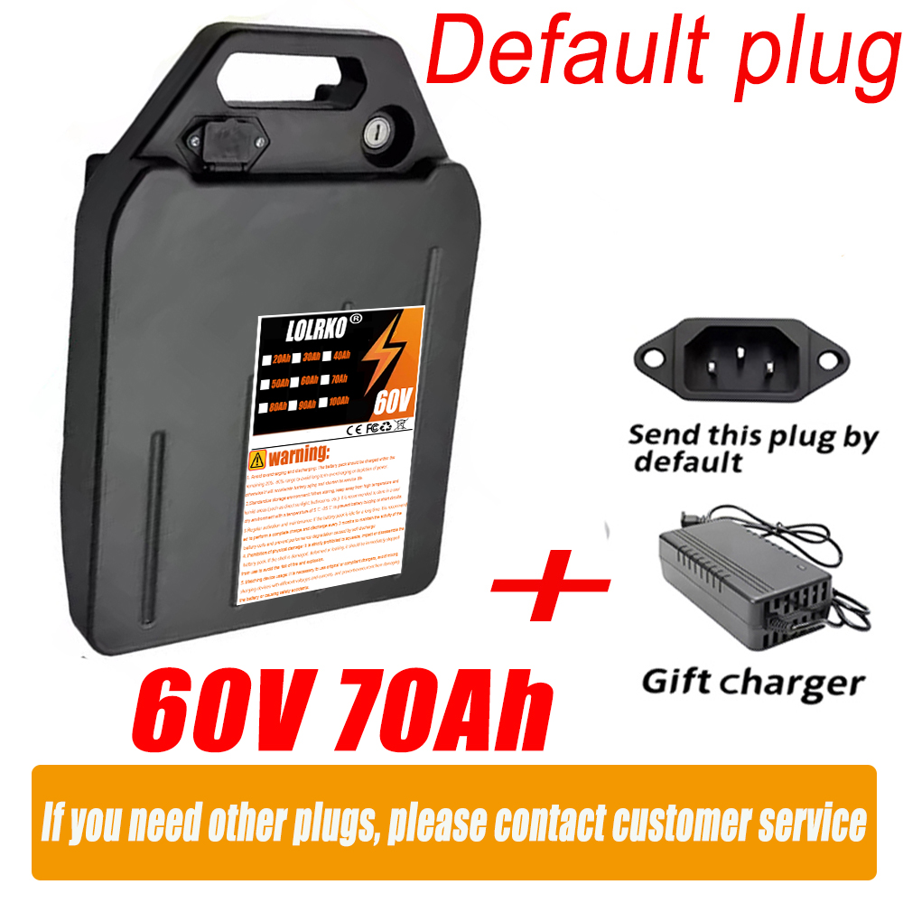 Bateria de lítio para veículo  - 60V 50Ah Electric Scooter Battery avaliação e preço
